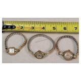 3- Vintage Wrist Watches - Need work