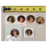 6- Vintage Lady Pins