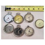 6- PARTS Pocket Watches