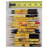 15- Celluloid Advertising Mechanical Pencils