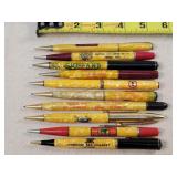 10- Celluloid Advertising Mechanical Pencils