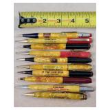 10- Celluloid Advertising Mechanical Pencils