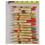 15 Texaco & Other Adv. Mechanical Pencils