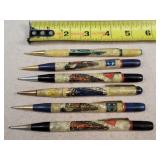 6- Vintage Train Mechanical Pencils