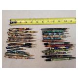 24- Vintage Marbled Mechanical Pencils