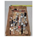 Box of Wrist Watches (some not complete)
