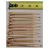 10- Gold Plated or Gold Filled Mechanical Pencils