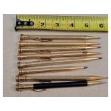 8- Gold Plated or Gold Filled Mechanical Pencils