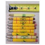 9- John Deere Bullet Pencils