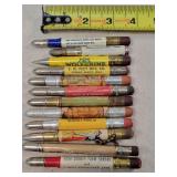 12- Tin Advertising Bullet Pencils