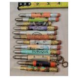 12- Tin Advertising Bullet Pencils