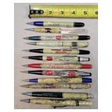 12- Vintage Advertising Mechanical Pencils