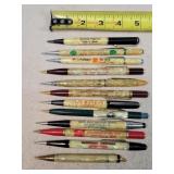 12- Vintage Advertising Mechanical Pencils