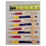 8- Vintage Peanut Adv. Mechanical Pencils