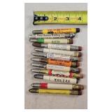 12- Tin Advertising Bullet Pencils