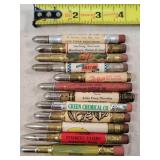12- Tin Advertising Bullet Pencils