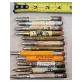 12- Tin Advertising Bullet Pencils