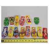 14 Vintage Tin Clickers