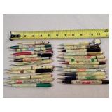24- Celluloid Advertising Mechanical Pencils