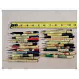 24- Celluloid Advertising Mechanical Pencils