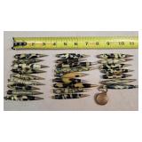 24- Vintage Celluloid Mechanical Pencils & Fobs