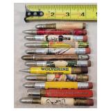 12- Tin Advertising Bullet Pencils