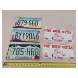 Ft. Wayne Clutch, AZ & CO License Plates