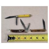 3- Vintage Pocket Knives