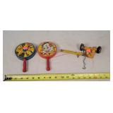 Marx Tin Mower & 2 Raddles