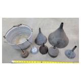 Eagle Oil Can, Funnels, & More