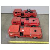 3- Parts Buddy L Texaco Firetrucks