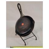 Wagner #6 Cast Iron Skillet on Double Rack