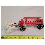 Cast Iron 10" Team Drawn Fire Wagon