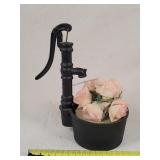 Cast Iron Water Pump Planter 10" Tall