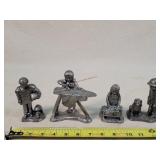 4 Pewter Figurines