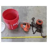 Jet 1/2 Ton Chain Hoist & Roller Bracket