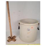Red Wing 3 Gallon Stoneware Crock & Churn Plunger