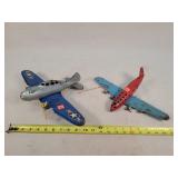 2- Vintage Pressed Steel Airplanes