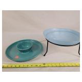 Lamp Shade Bowl & Stoneware Center Piece