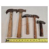 5 Antique Hammers