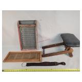 Antique Seat, Sifter, Window Vent