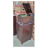 Leithhold Victrola Record Player on Cabinet