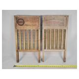 2- Antique Brass Wash Boards