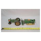 1/16 John Deere A Tractor & Bulldozer
