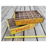 2- Vintage Coca-Cola Wooden Soda Crates