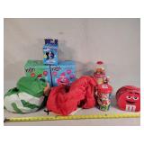 2- M&M Inflatables, Jelly Bean Dispenser, & More