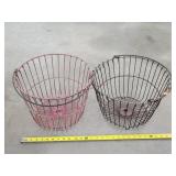 2- Vintage Egg Baskets