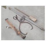 Antique Ice Tongues, Eveners & Stomper