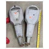 2- Vintage Parking Meters