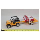 Tonka Jeep & Trailer Set